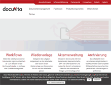Tablet Screenshot of docuvita.de